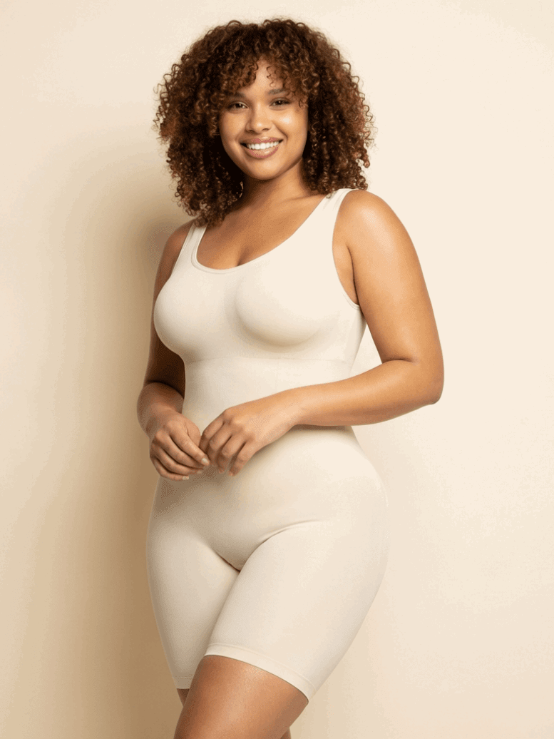 Shapewear voor grote maten: LumaShaper full-body jumpsuit van Novyre tot maat 5XL